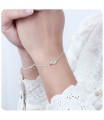 Prehnite Silver Bracelet BRS-388